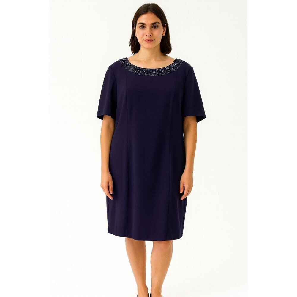 Maggy London Embellished Cocktail Midi Dress Size Womens